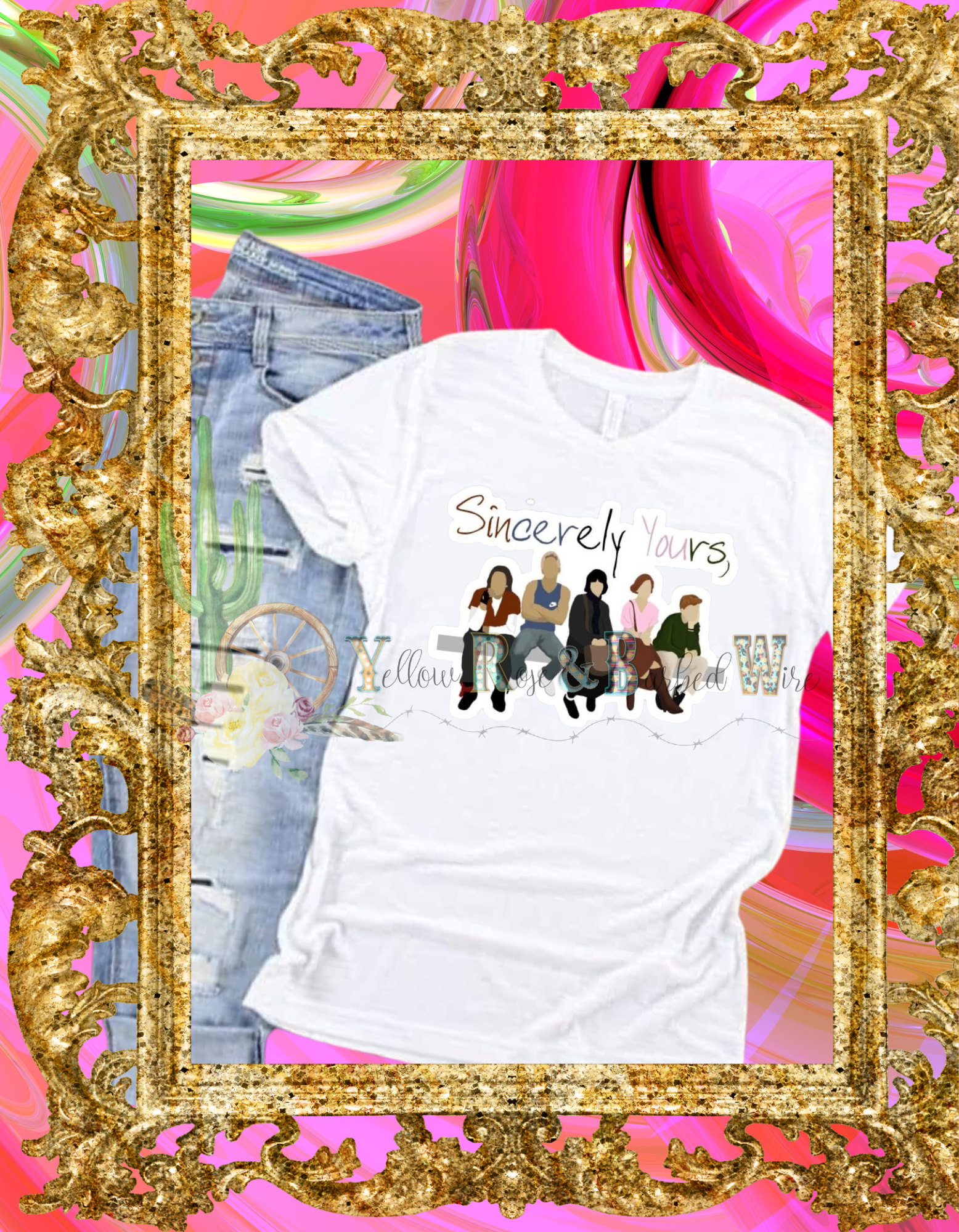 Sincerely yours, bleached tee