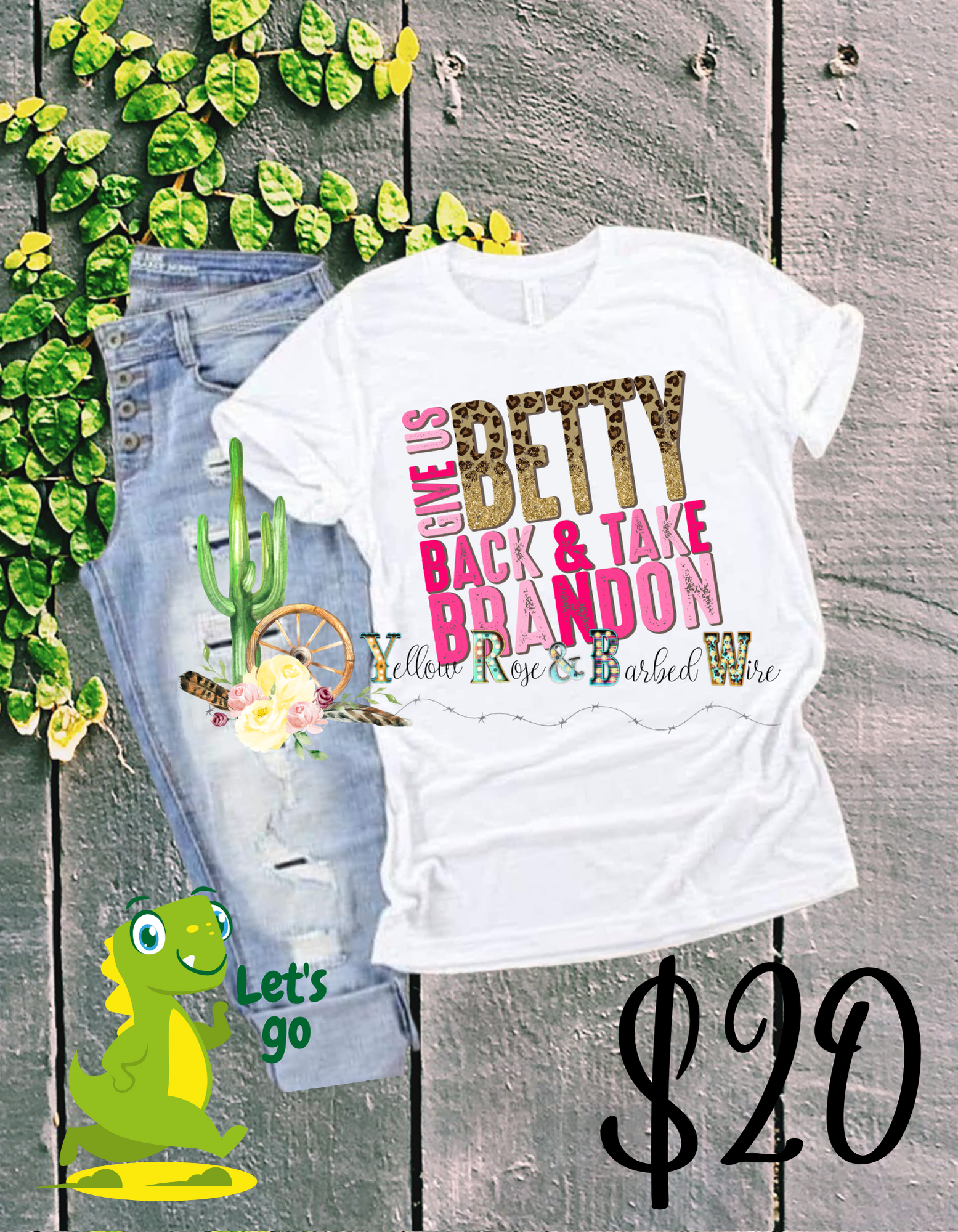 Betty/Brandon bleached tee