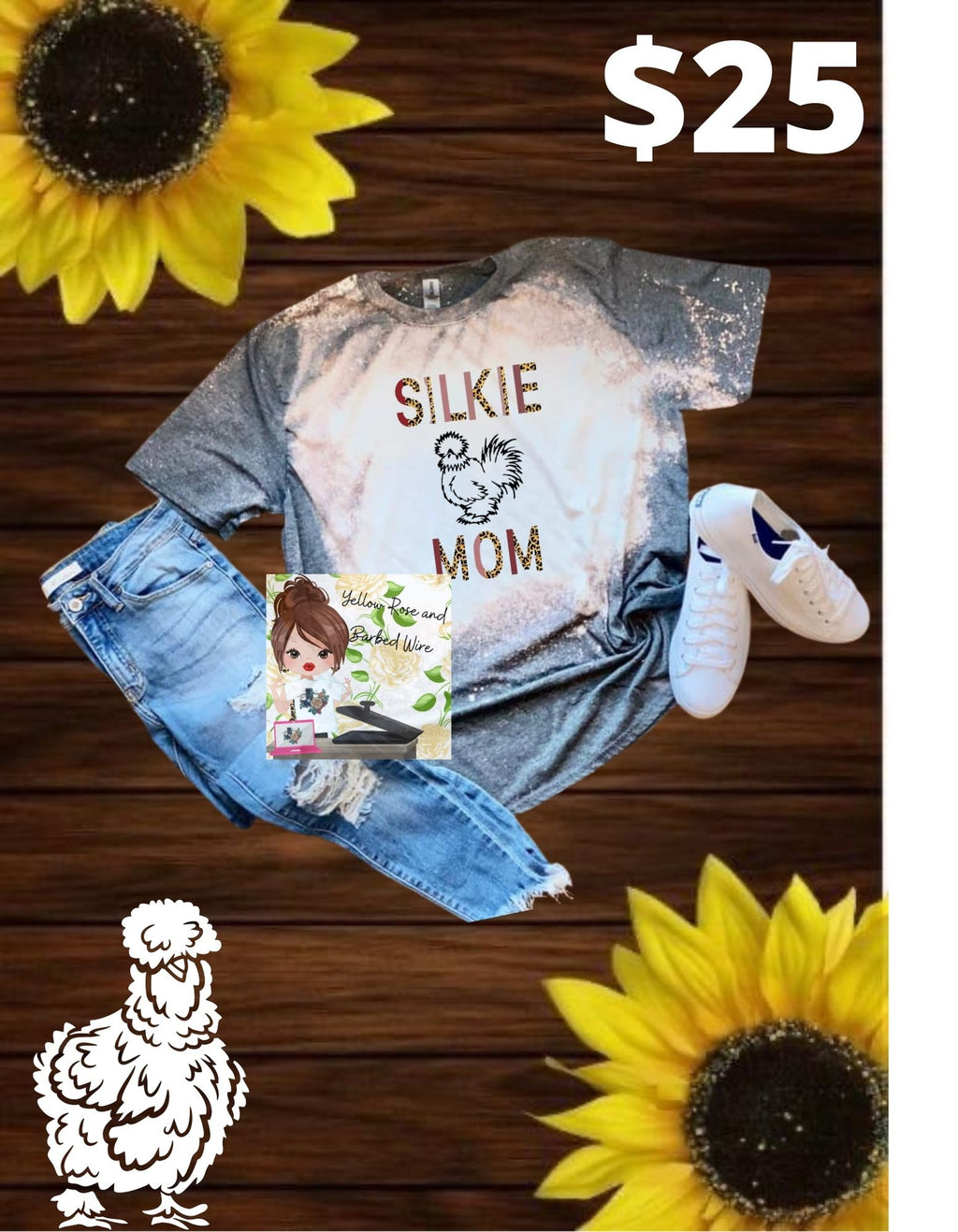 Silkie Mom customized tee