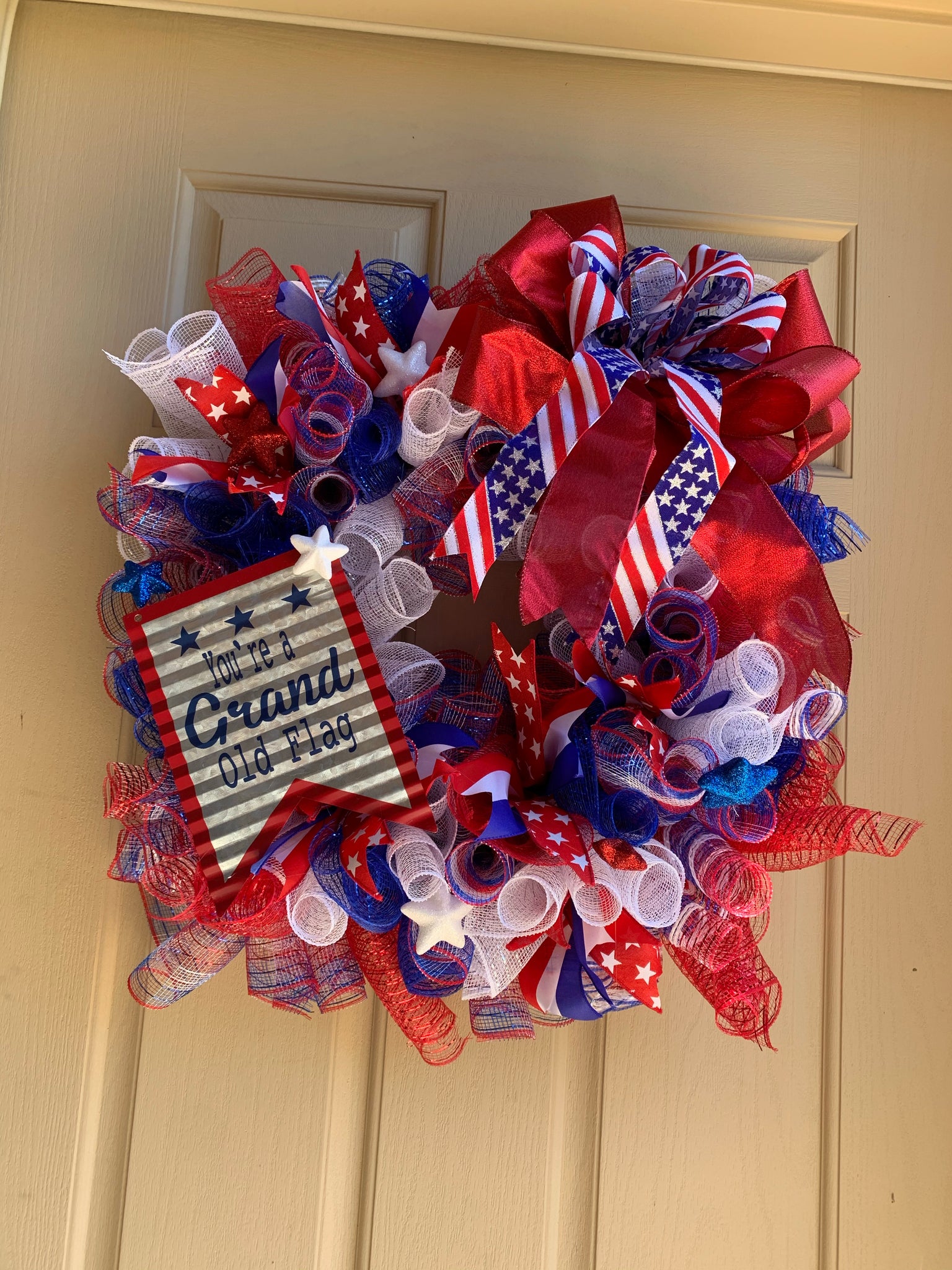 Customized patriotic wreaths