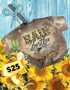 Hair hustler bleached tee