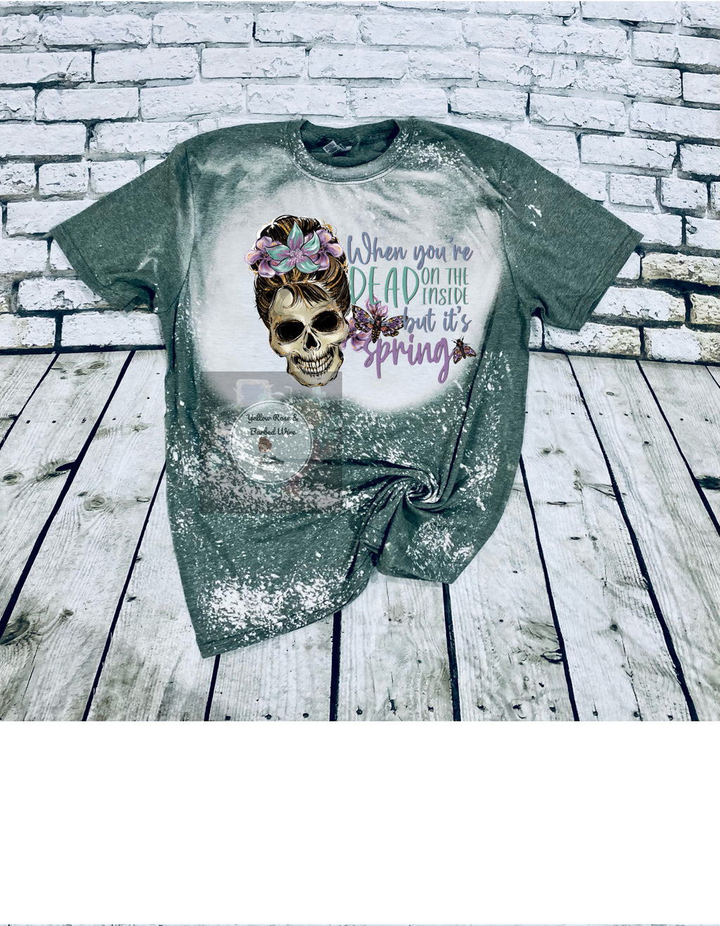“Spring” bleached tee