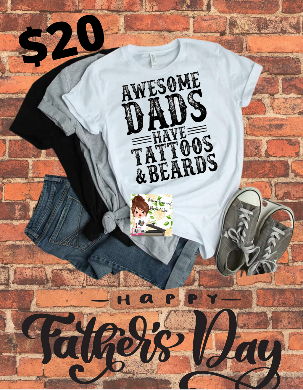 Awesome dads T-shirt