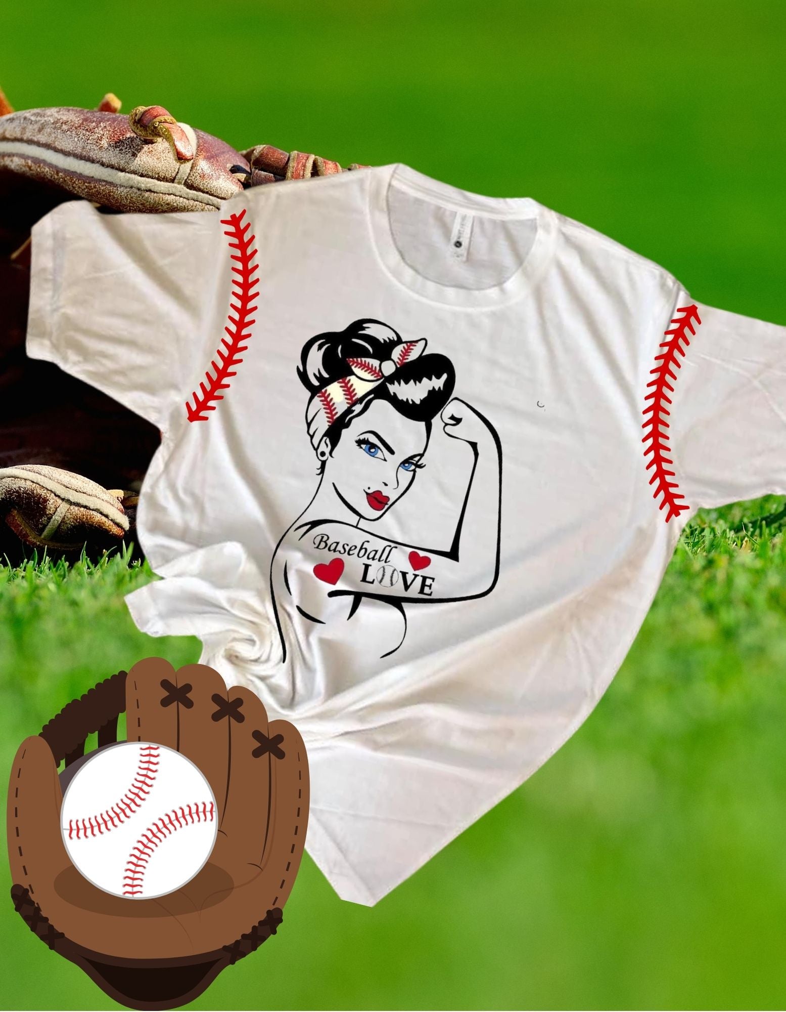 Baseball love tee