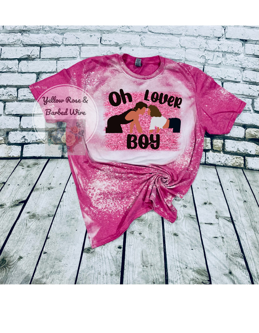 Lover Boy bleached tee