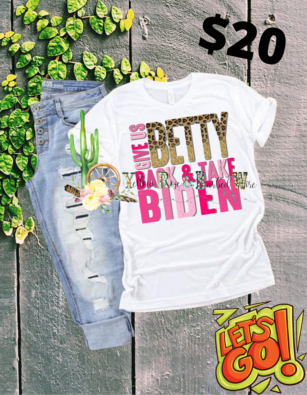 Betty/Biden bleached tee