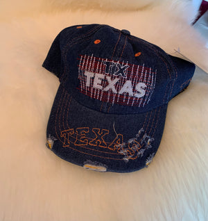 Texas distressed hat