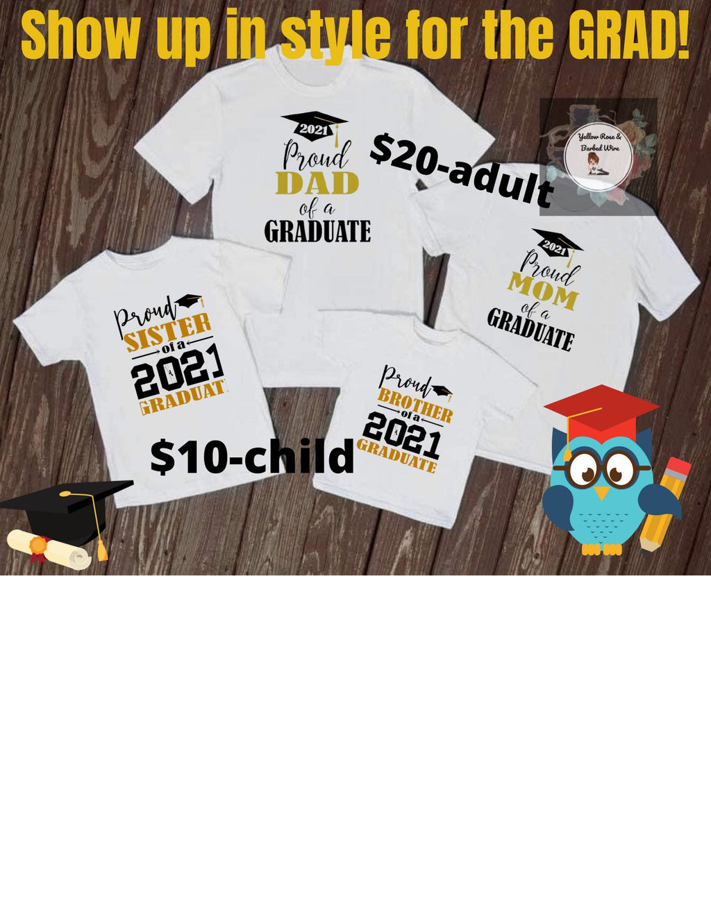 Family graduation tees