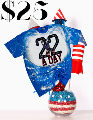 22 a day bleached tee