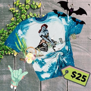 Pinup Halloween bleached tee