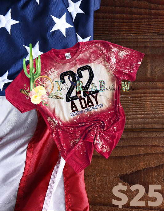 22 a day bleached tee