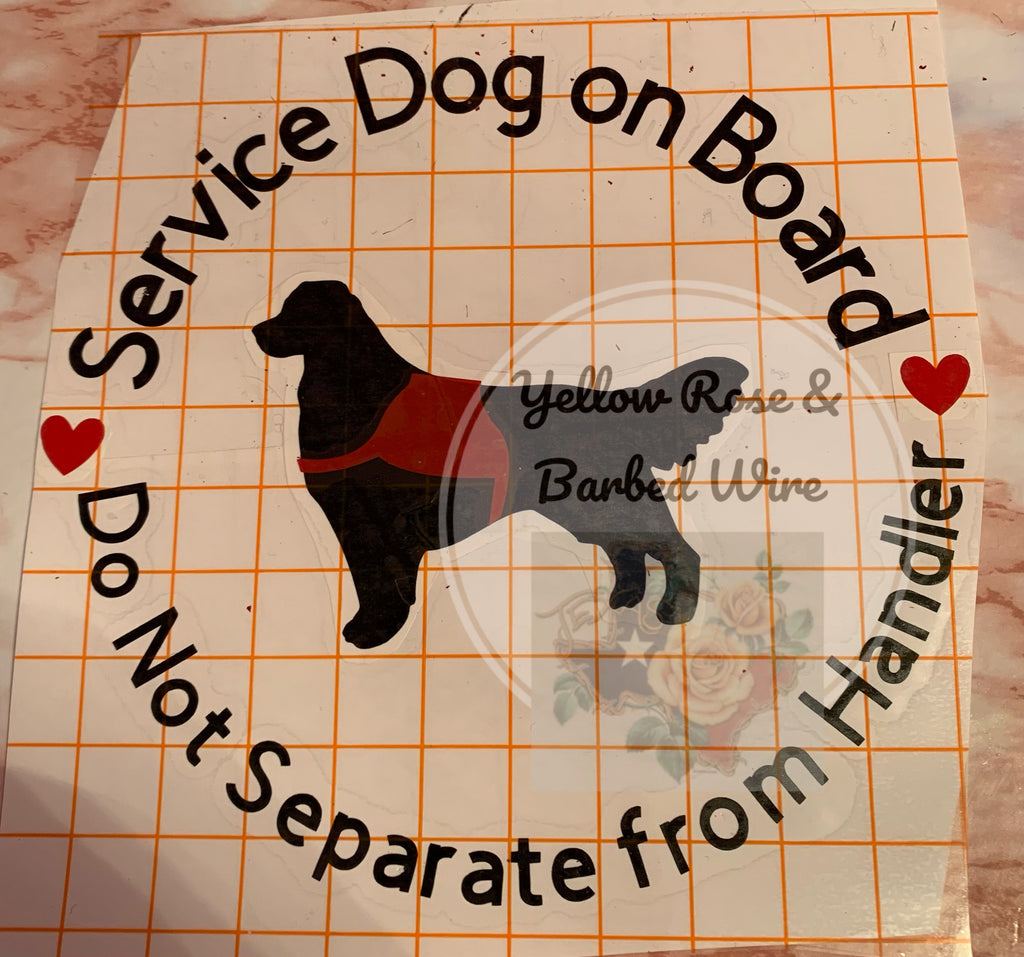 Service Dog 🐕‍🦺 car sticker